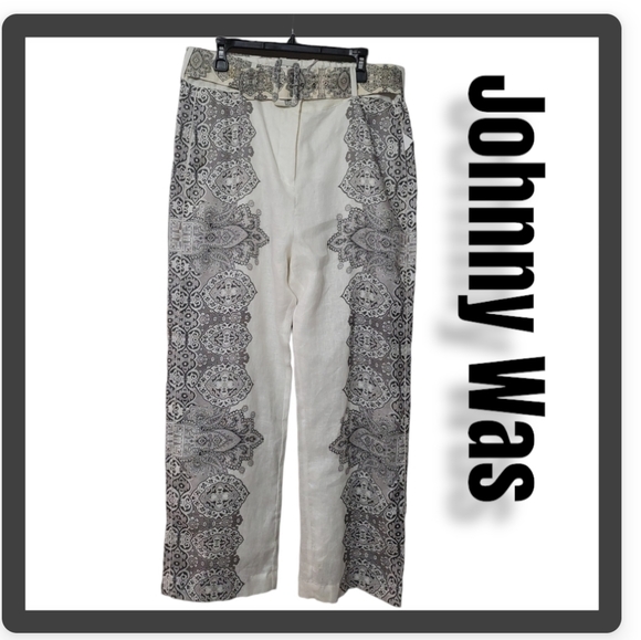 🤑SOLD🤑Johnny was Meliora high waist linen, silk pants - Picture 2 of 14